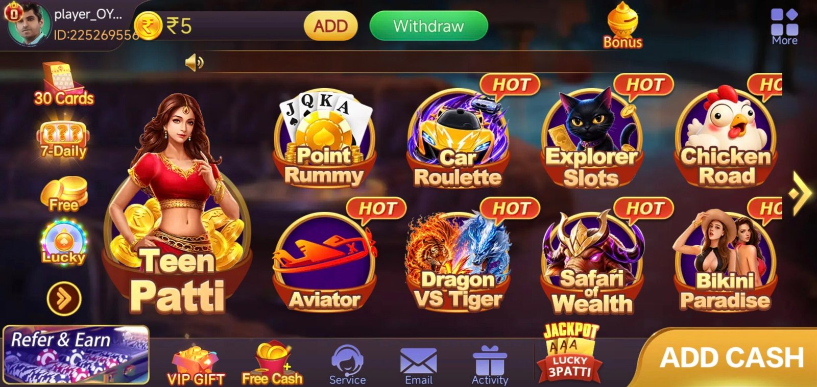 Teen Patti master Home